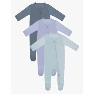 RRP 3 Pack,  6-9M Unisex Baby Footies Pajamas, Zipper Closures, Assorted Color